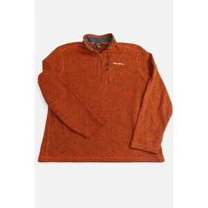Eddie Bauer Men's Quarter Zip Sweater Fleece Pullover – Size XL